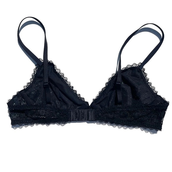 Victoria’s Secret bralette black lace underwire unpadded large - Picture 5 of 8